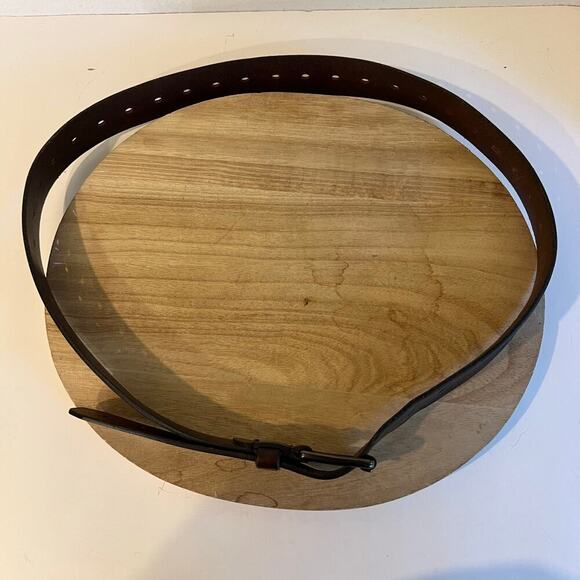 Levi's Brown Genuine Leather Free Size Single Notch Utility Belt Size XL Unisex - Picture 4 of 8